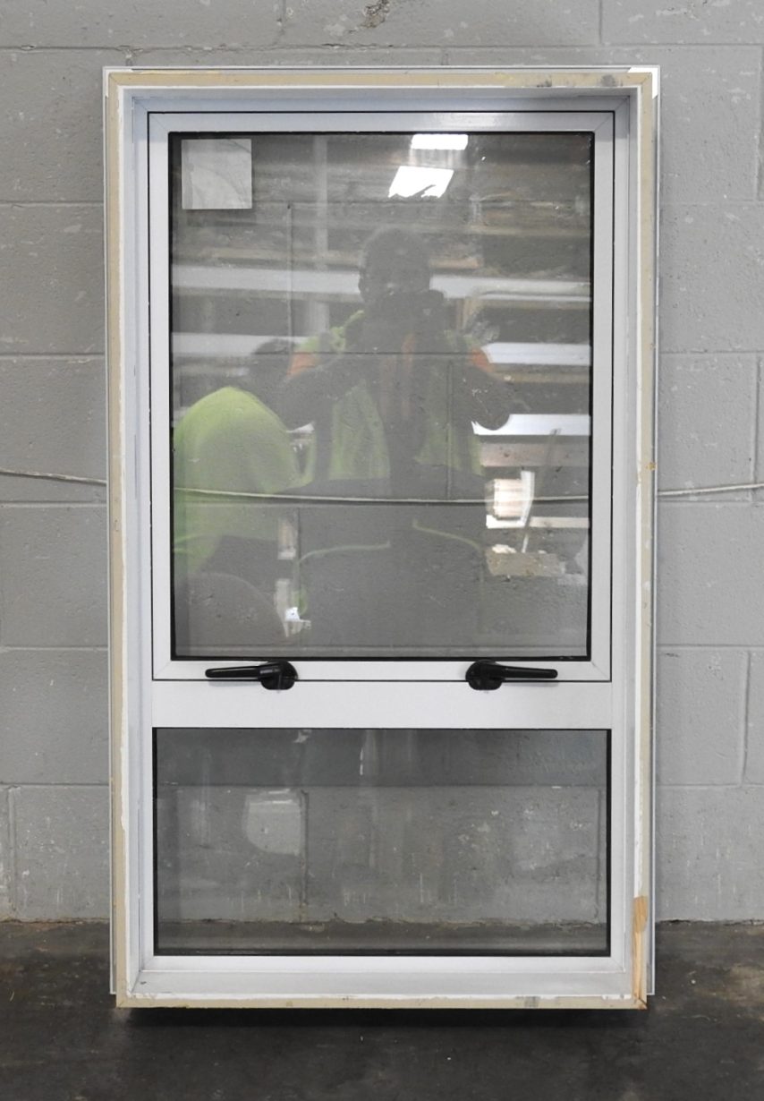 White Aluminium Single Awning Window - Double Glazed