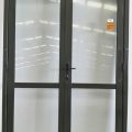 Karaka green aluminium French doors