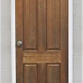 White Aluminium Frame With 4 Panel Villa Style Door