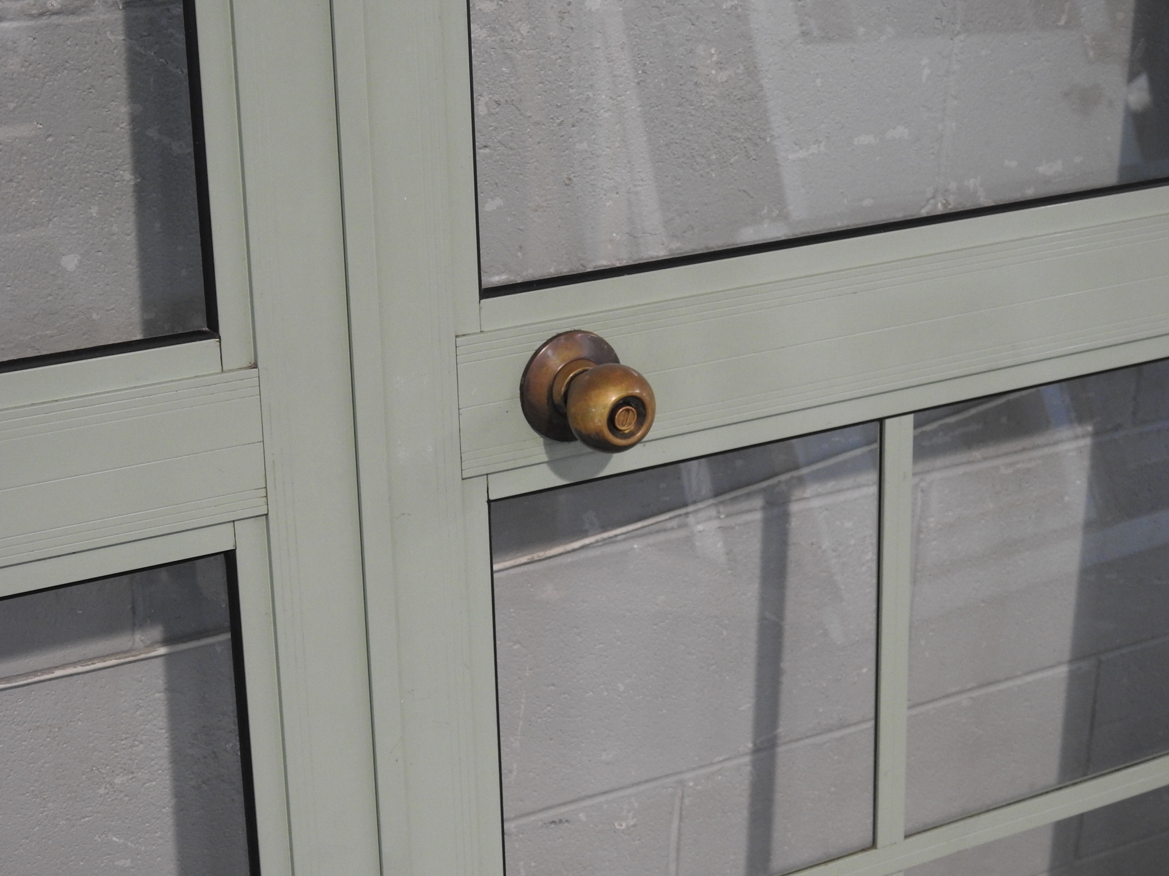 Mist Green Aluminium French Doors with Sidelights