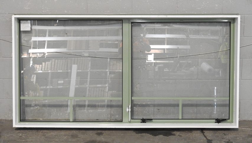 Mist Green Aluminium Single Awning Window