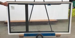 Karaka green aluminium awning window