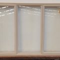 Desert sand aluminium twin casement window