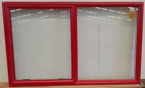 Pioneer red aluminium awning window