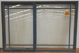 Colonial stytle denim blue aluminium awning window
