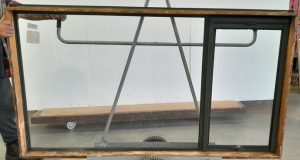 Karaka green aluminium awning window