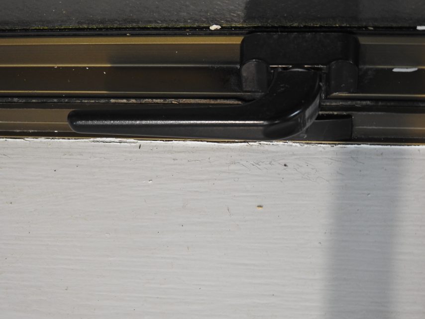 Light Bronze Aluminium Single Awning Window with Obscure Glass