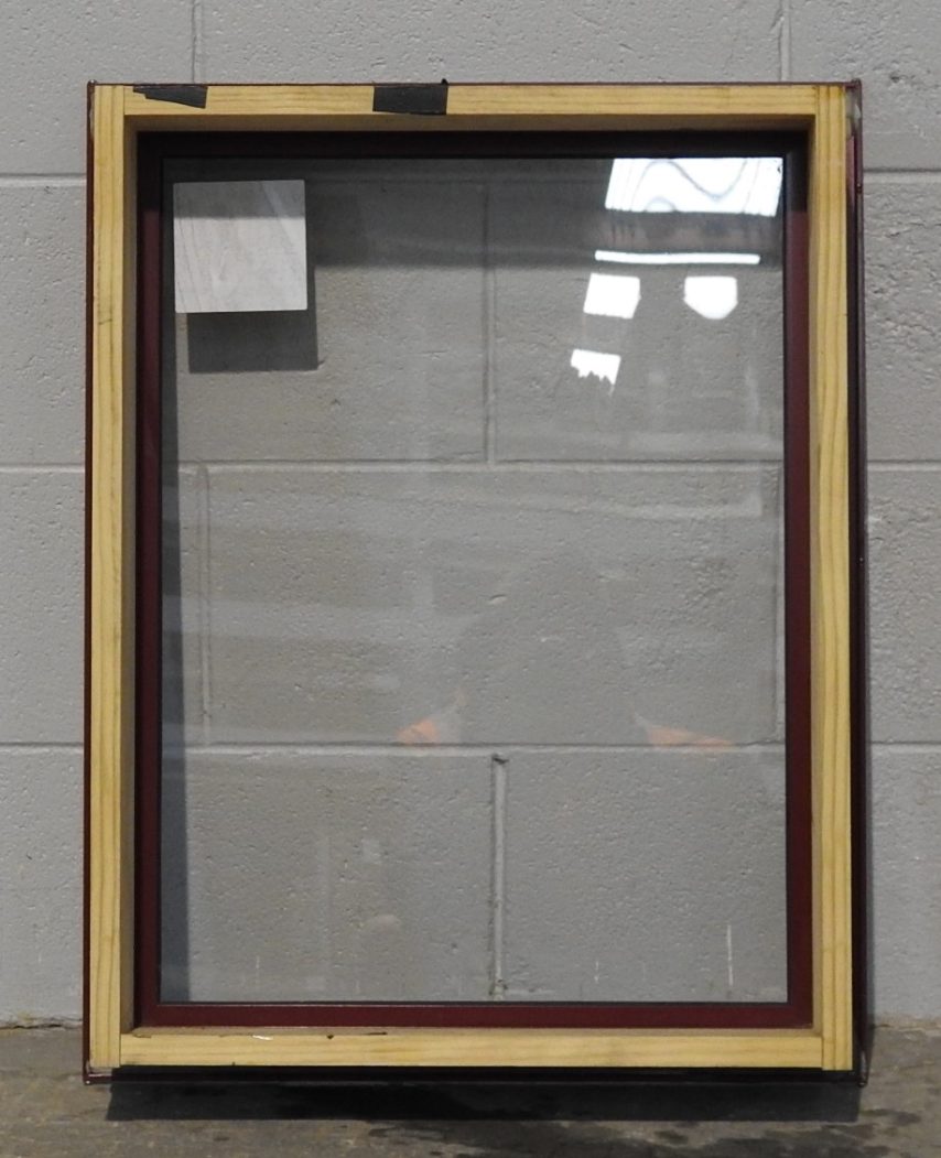 Pioneer Red Aluminium Fixed Window