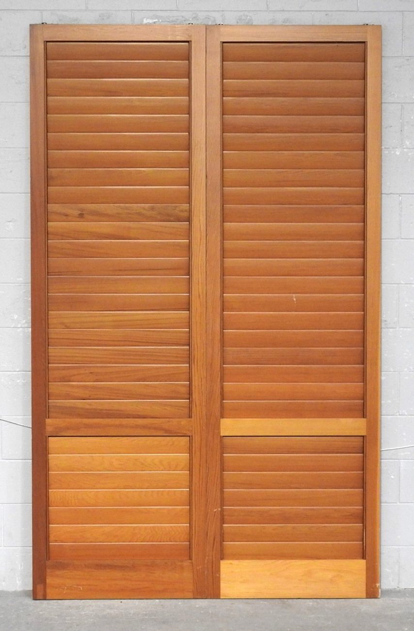 Tall Pair of Cedar Louvre Shutter/Doors