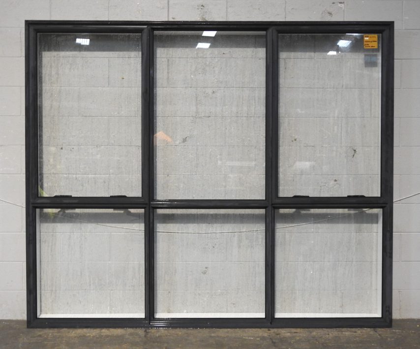 Large Denim Blue Aluminium Double Awning Window