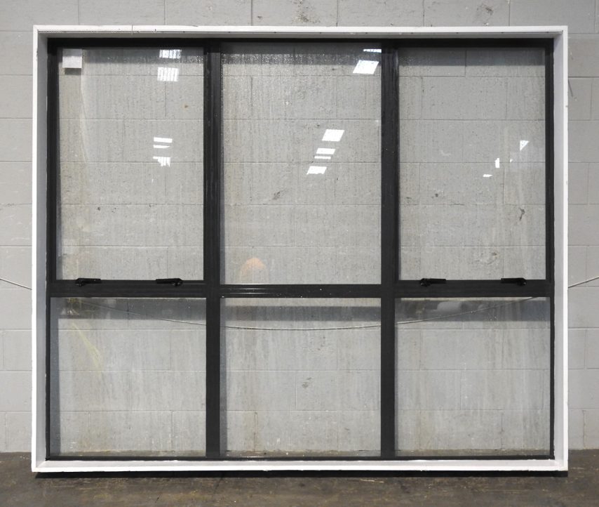 Large Denim Blue Aluminium Double Awning Window