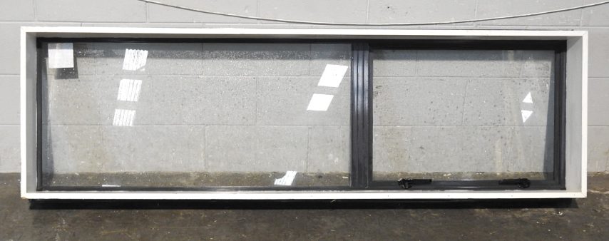 Denim Blue Aluminium Single Awning Landscape Window