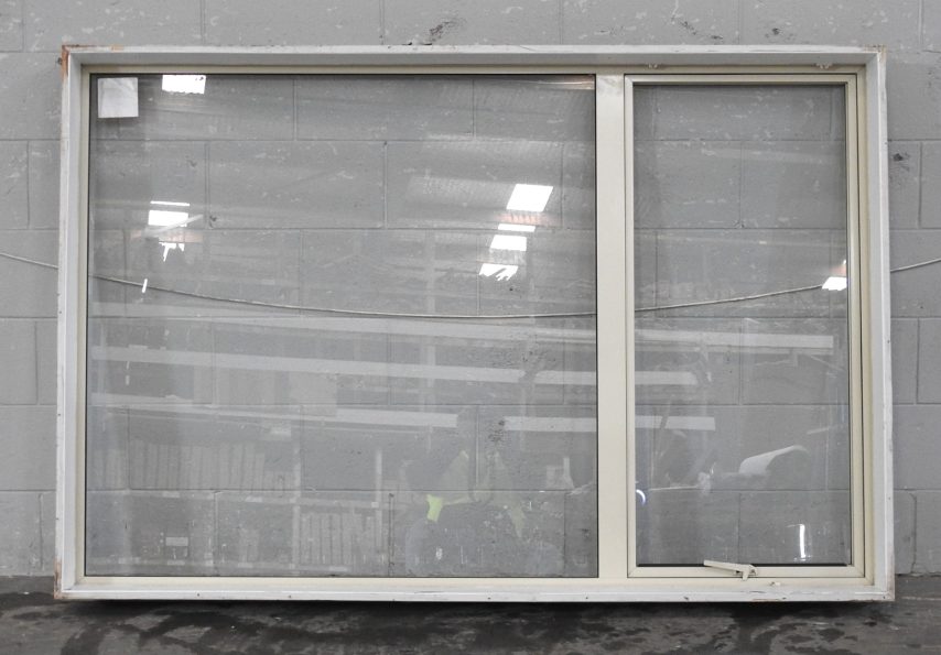 Off White Aluminium Single Awning Window