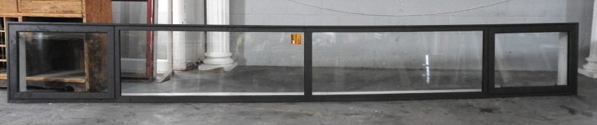 Very Wide Dark Brown Aluminium Landscape Awning Window