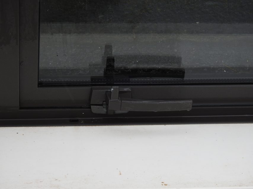 Very Wide Dark Brown Aluminium Landscape Awning Window