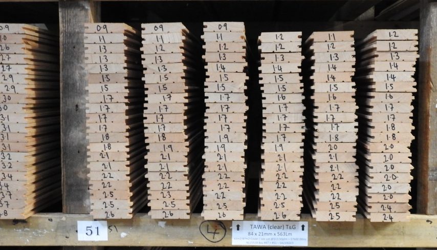 Tawa(C) Tongue & Groove Flooring - 563Lm = 43m2 Job Lot