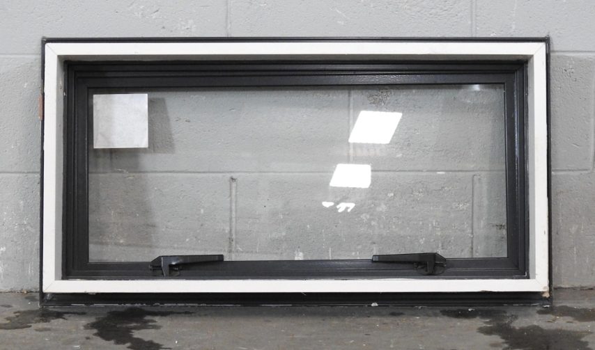 Denim Blue Aluminium Single Awning Landscape Window
