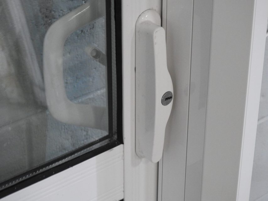 White Aluminium Stacker Sliding Door - Double Glazed