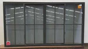 Karaka green aluminium sliding window