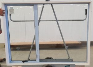 Light bluealuminium awning window