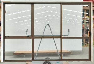 Bronze aluminium sliding door