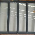 Denim blue aluminium bi-fold door