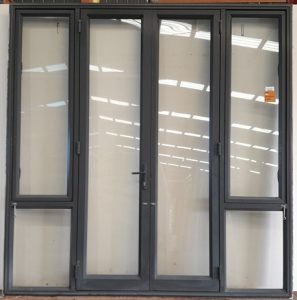 Denim Blue Aluminium French Doors