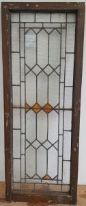 Beautiful wooden leadlight sash in Kauri Frame