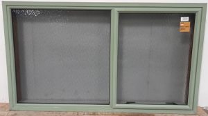 Mint green aluminium awning window