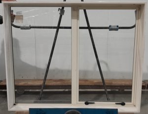 Off white aluminium awning window