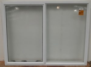 White aluminium awning window