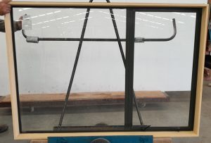 White aluminium awning window