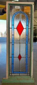 Beautiful leadlight window with Wooden frame