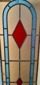 Beautiful leadlight window with Wooden frame