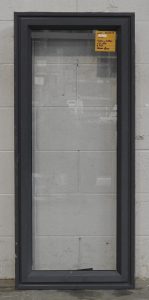 Denim Blue Aluminium Single Awning Portrait Window