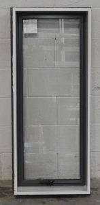 Denim Blue Aluminium Single Awning Portrait Window