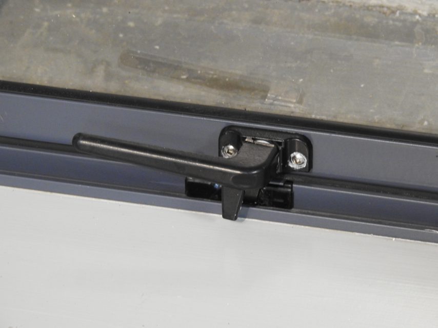 Denim Blue Aluminium Single Awning Portrait Window