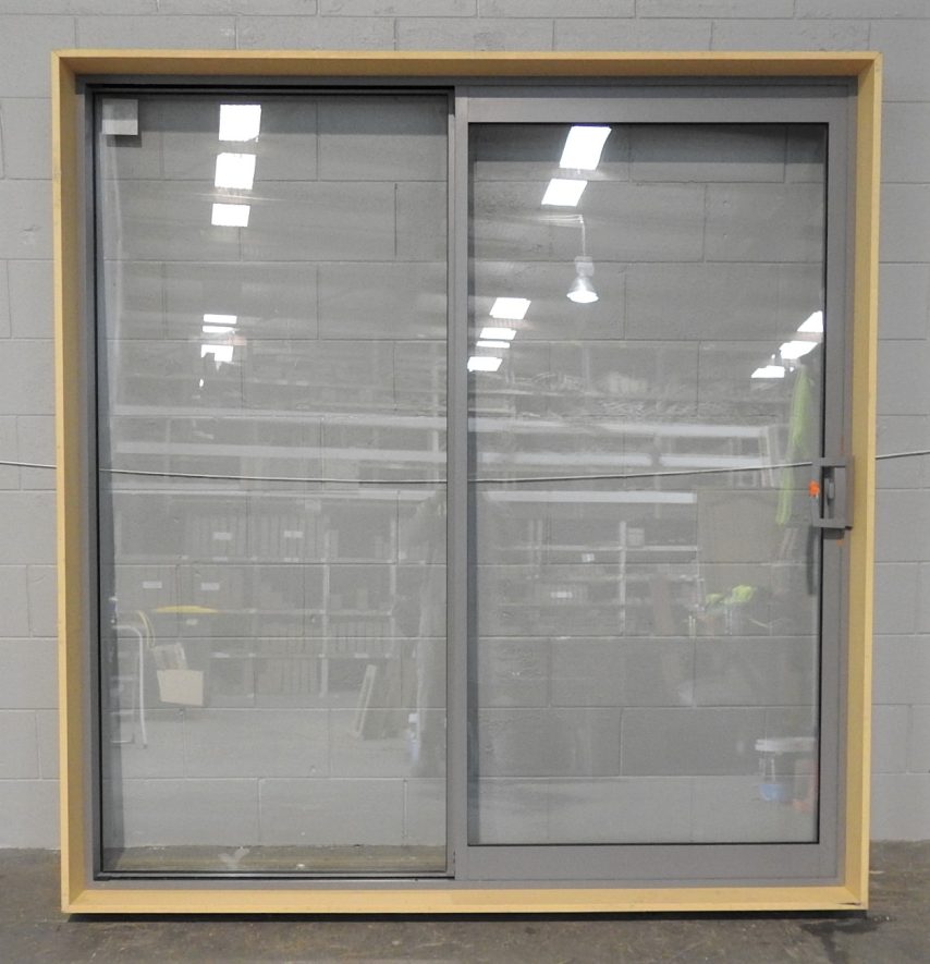 Sandstone Aluminium Sliding Door - Double Glazed