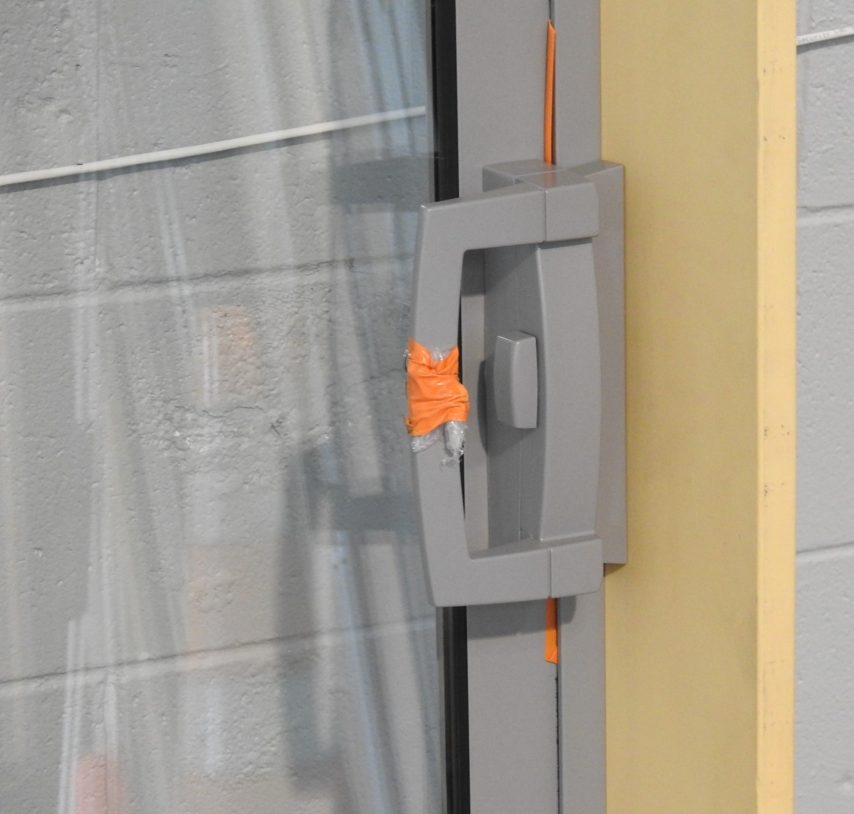 Sandstone Aluminium Sliding Door - Double Glazed
