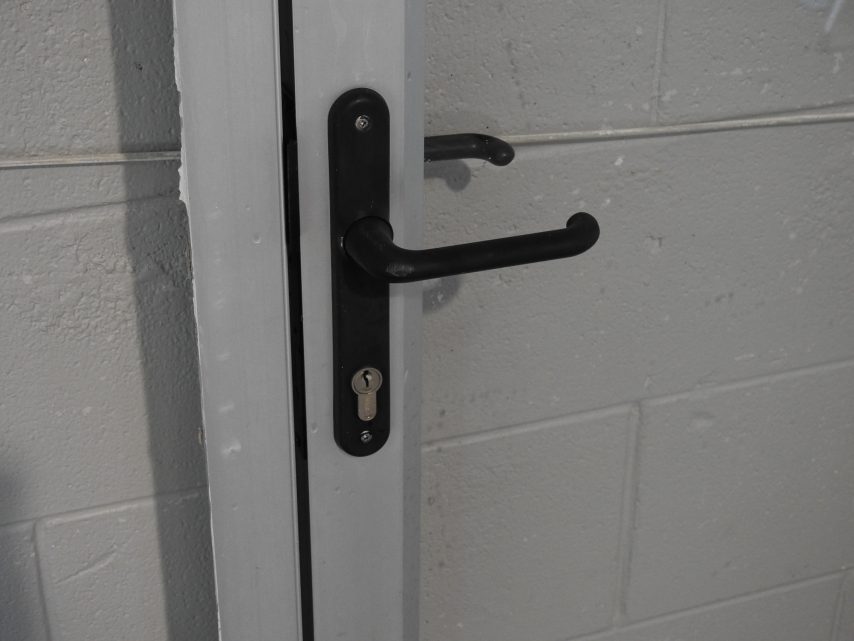 Silver Aluminium Bi-Fold Door with Dedicated Door LHS