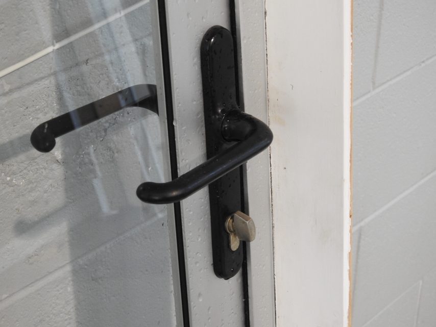 Silver Aluminium Bi-Fold Door with Dedicated Door LHS
