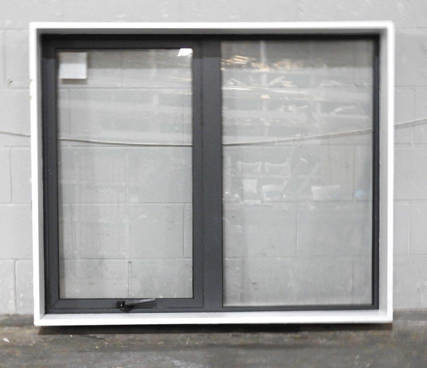 Denim Blue Aluminium Awning Window - Double Glazed