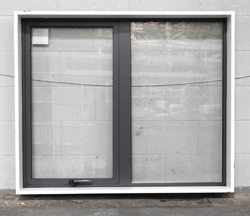 Denim Blue Aluminium Awning Window - Double Glazed