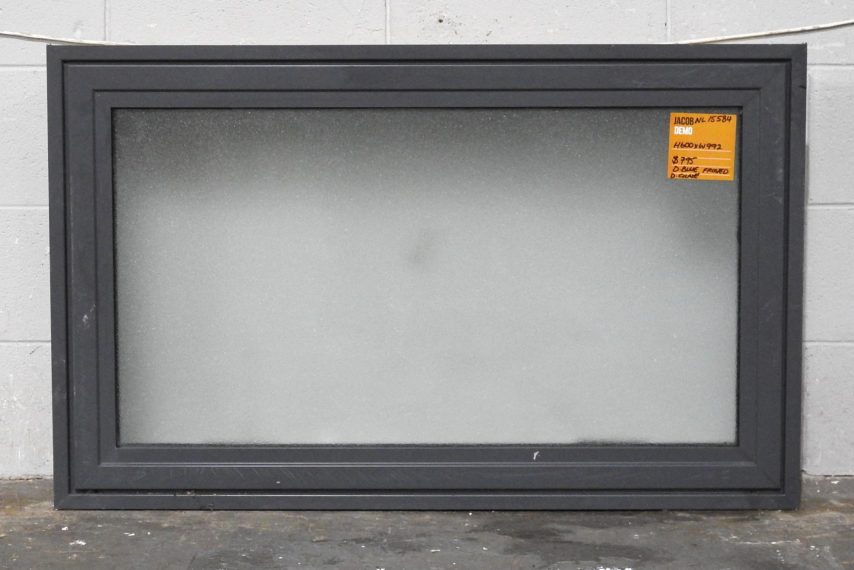 Denim Blue Aluminium Awning Window - Double Glazed