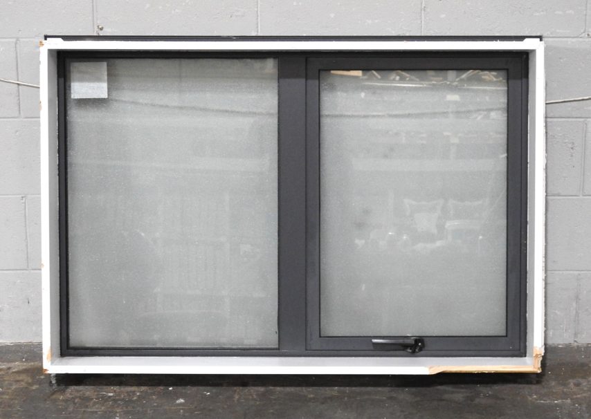 Denim Blue Aluminium Awning Window - Double Glazed
