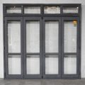 Denim Blue Aluminium Bi-Fold Door With Toplight