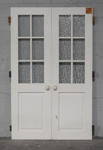 Wooden Internal French 6-Light Doors - Unhung