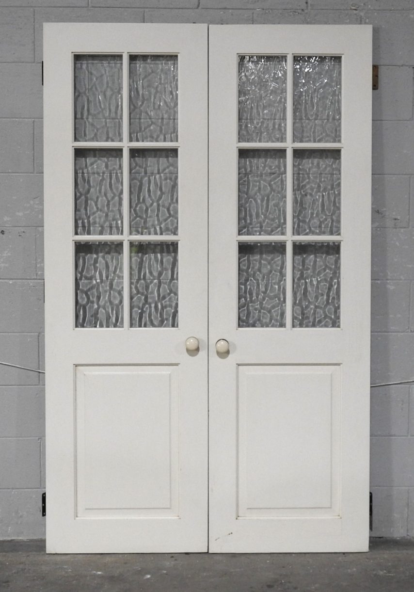 Wooden Internal French 6-Light Doors - Unhung