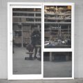 White Aluminium Sliding Door - Double Glazed