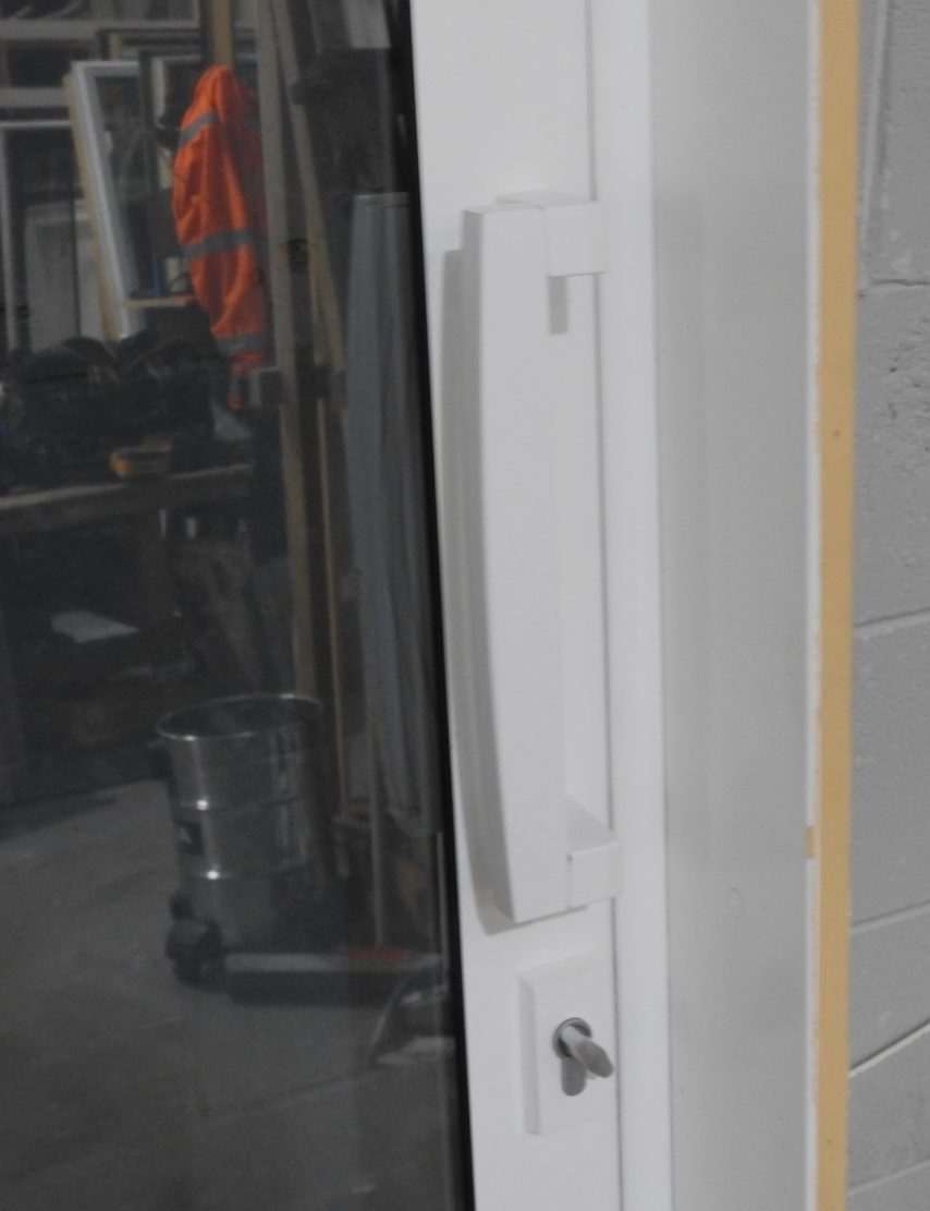 White Aluminium Sliding Door - Double Glazed